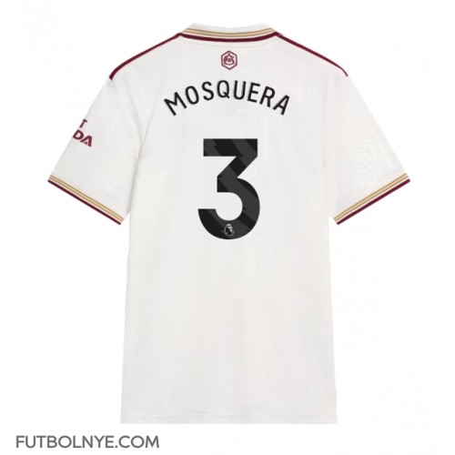 Camiseta Arsenal Cristhian Mosquera #3 Tercera Equipación 2025-26 manga corta